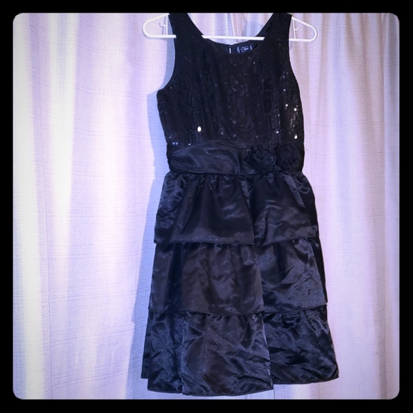 girls fancy black dress